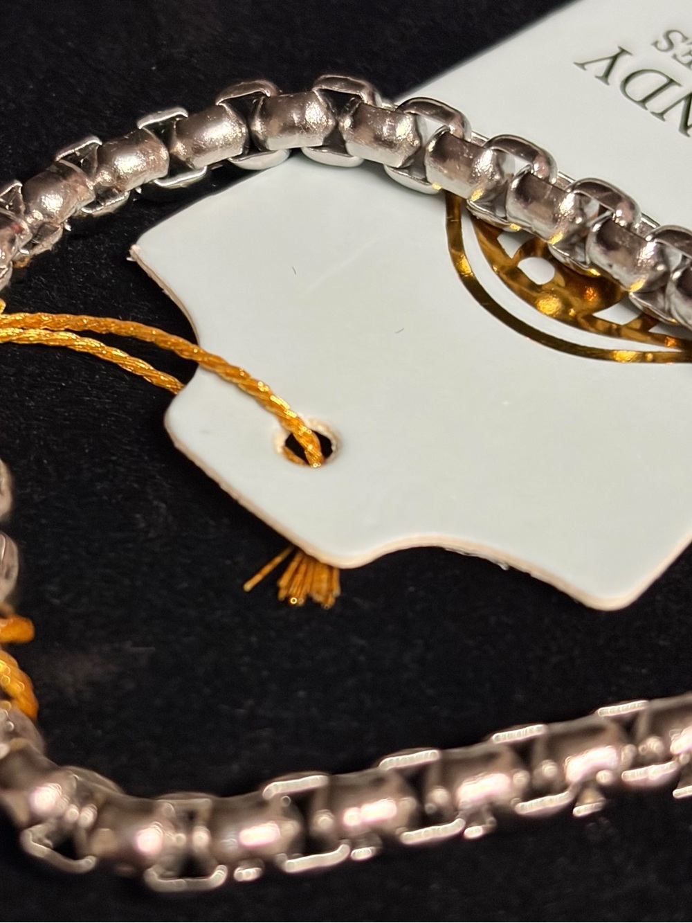 EYE CANDY Los Angeles Gold & Silver Heart Charm Bracelet - Picture 4 of 4